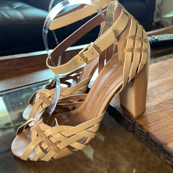 Raphaela Booz Braided Leather Heels - Picture 3 of 10